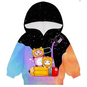 Children's cartoon hoodie sweatshirt top YouTube jumper top school size 8-10